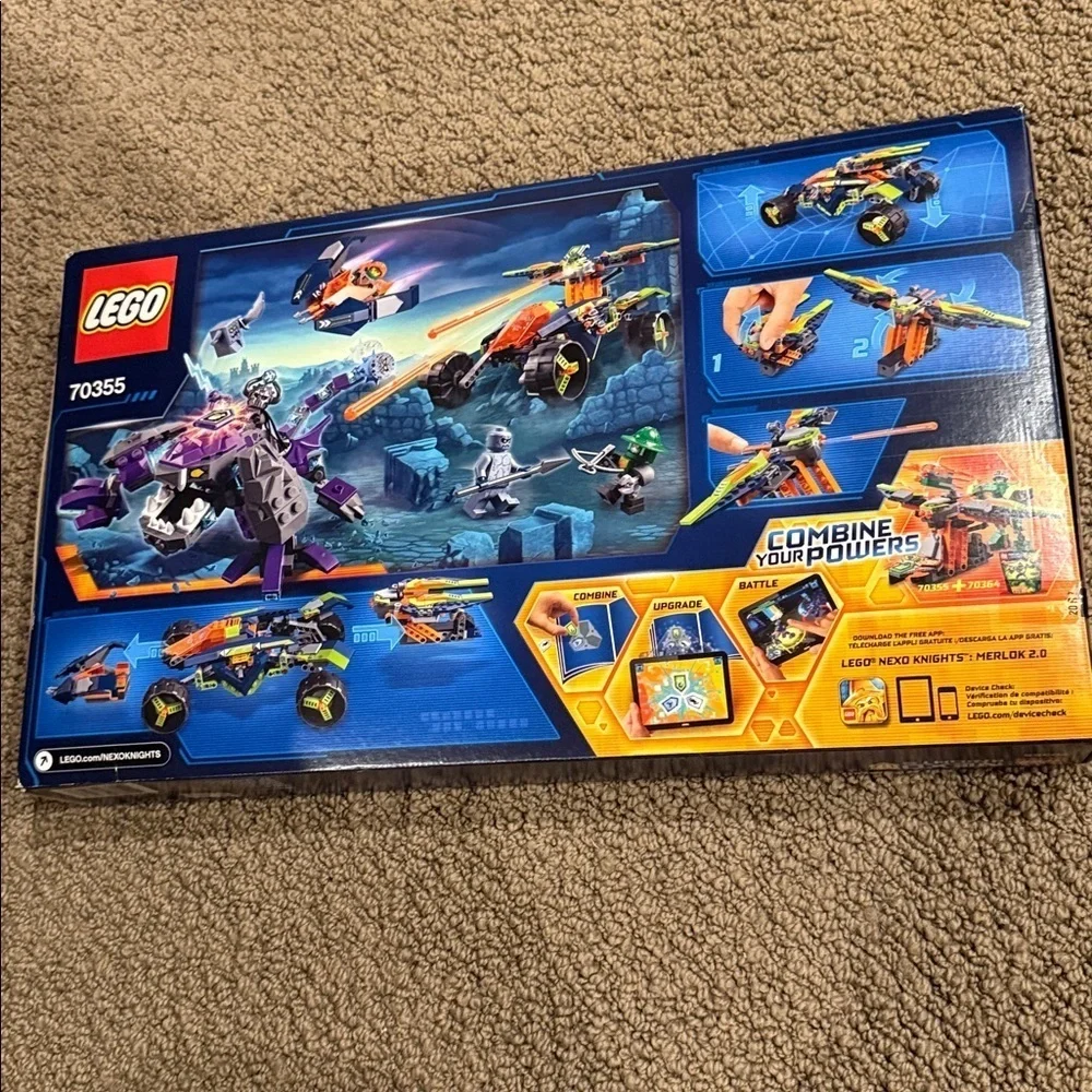 Lego nexo knights set 70355 Aaron’s rock climber 598 pieces new in sealed box